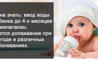 Допаивание грудничка водой при грудном вскармливании: сроки, порядок, схема